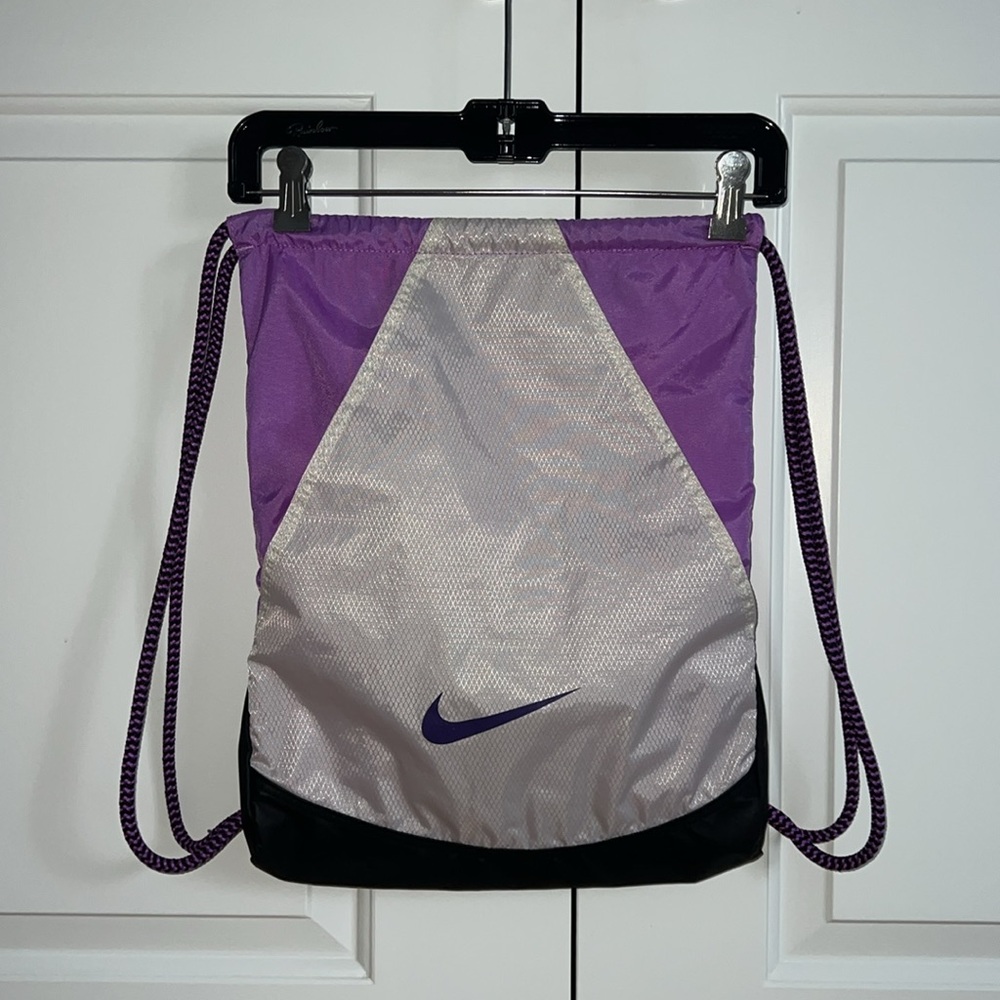 Nike Purple Drawstring Active Bag